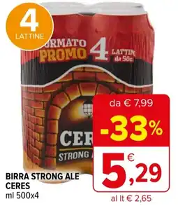 Iperal Birra strong ale CERES offerta