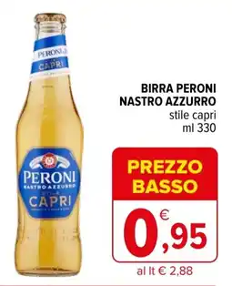 Iperal Birra peroni nastro azzurro offerta