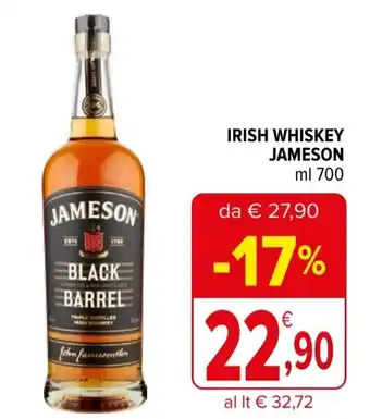 Iperal Irish whiskey JAMESON offerta