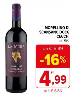 Iperal Morellino di scansano docg cecchi LA MORA offerta