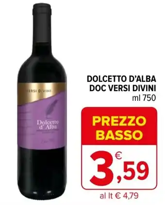 Iperal Dolcetto d'alba doc VERSI DIVINI offerta