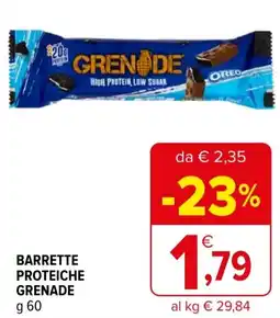 Iperal Barrette proteiche GRENADE offerta