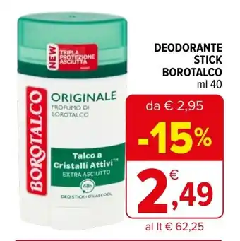 Iperal Deodorante stick BOROTALCO offerta