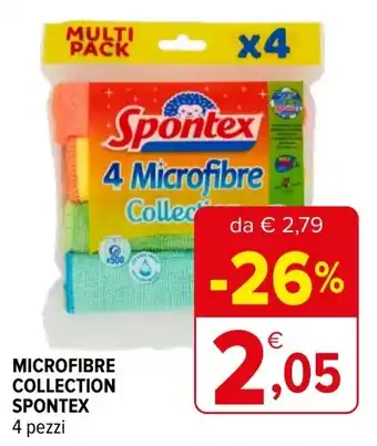 Iperal Microfibre collection SPONTEX 4 pezzi offerta