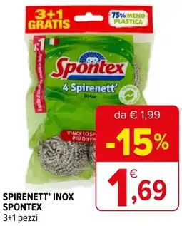 Iperal Spirenett' inox SPONTEX offerta