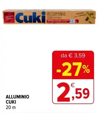 Iperal Alluminio CUKI 20 m offerta