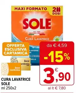 Iperal Cura lavatrice SOLE offerta