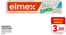 Iperal Dentifricio junior ELMEX offerta