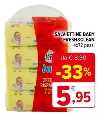 Iperal Salviettine baby FRESH&CLEAN offerta