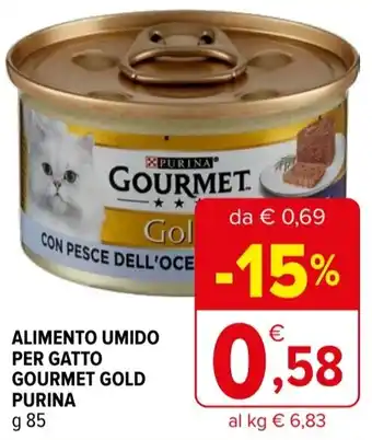 Iperal Alimento umido per gatto gourmet gold PURINA offerta