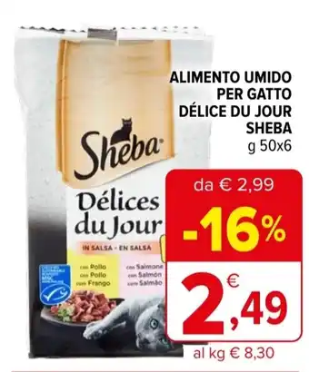 Iperal Alimento umido per gatto délice du jour SHEBA offerta