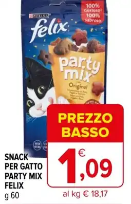 Iperal Snack per gatto party mix FELIX offerta