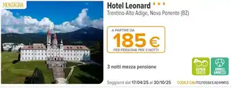 Iperal Hotel Leonard offerta