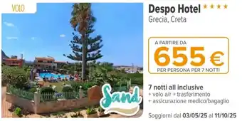 Iperal Despo Hotel offerta