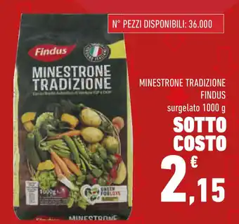 Conad Superstore Minestrone tradizione FINDUS offerta