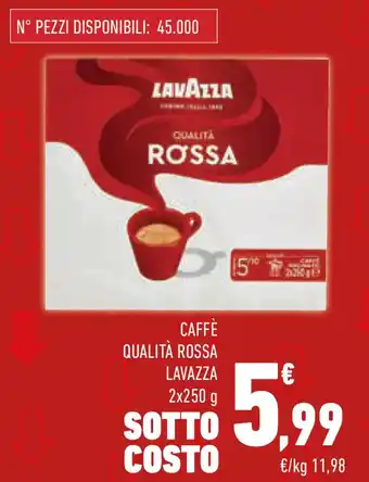 Conad Superstore Caffè qualità rossa LAVAZZA offerta