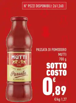 Conad Superstore Passata di pomodoro MUTTI offerta