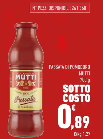 Conad Superstore Passata di pomodoro MUTTI offerta