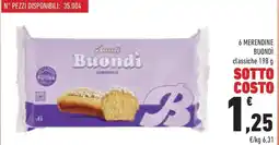 Conad Superstore 6 merendine BUONDÌ offerta