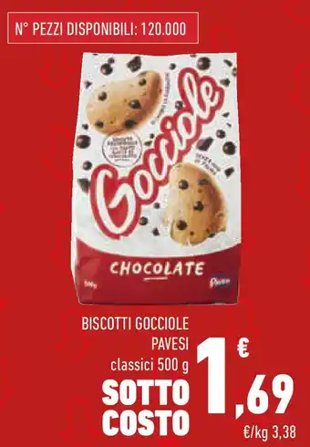 Conad Superstore Biscotti gocciole PAVESI offerta