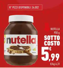 Conad Superstore Nutella offerta