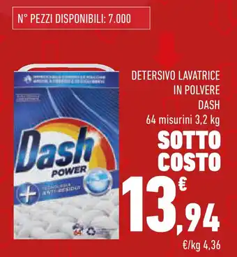 Conad Superstore Detersivo lavatrice in polvere DASH offerta