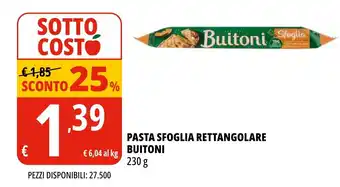 Tigros Pasta sfoglia rettangolare buitoni offerta