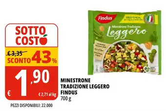 Tigros Minestrone tradizione leggero findus offerta