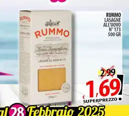 Il Genio Supermercato Rummo lasagne all'uovo n° 173 offerta