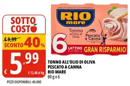 Tigros Tonno all'olio di oliva pescato a canna rio mare offerta