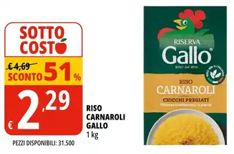 Tigros Riso carnaroli gallo offerta