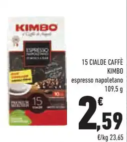 Conad Superstore 15 cialde caffè KIMBO offerta