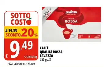 Tigros Caffè qualità rossa lavazza offerta