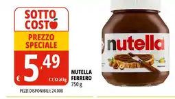 Tigros Nutella ferrero offerta