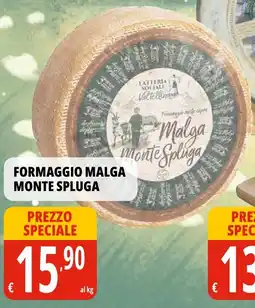 Tigros Formaggio malga monte spluga offerta