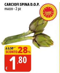 Tigros Carciofi spina d.o.p. mazzo - 2 pz offerta