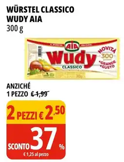 Tigros Würstel classico wudy aia offerta