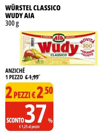 Tigros Würstel classico wudy aia offerta