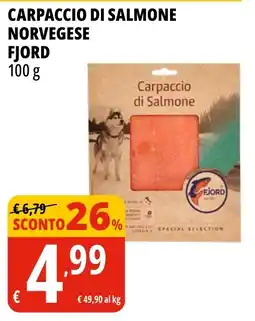 Tigros Carpaccio di salmone norvegese fjord offerta