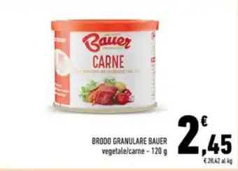 Conad Brodo granulare BAUER offerta