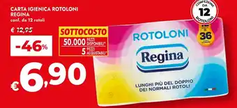 Bennet Carta igienica rotoloni REGINA offerta