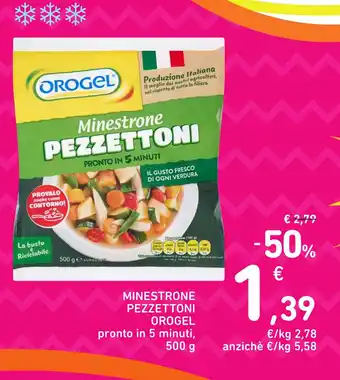 Spazio Conad Minestrone pezzettoni orogel pronto in 5 minuti, offerta