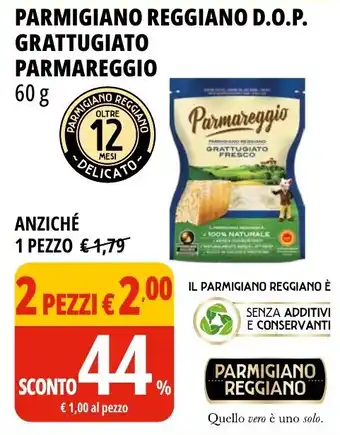 Tigros Parmigiano reggiano d.o.p. grattugiato parmareggio offerta