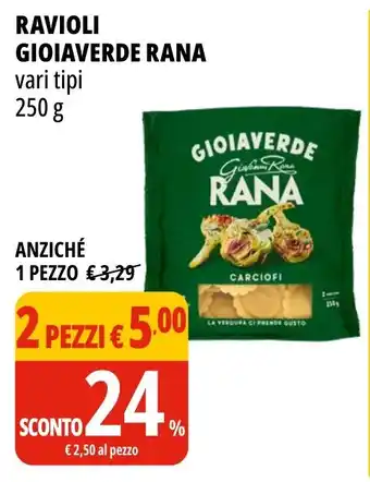 Tigros Ravioli gioiaverde rana vari tipi offerta