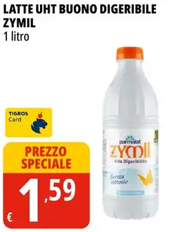 Tigros Latte uht buono digeribile ZYMIL offerta