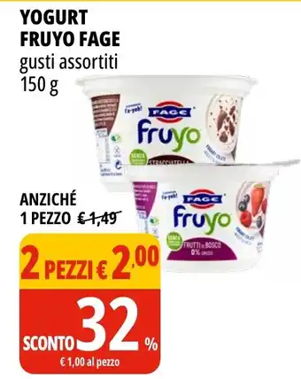 Tigros Yogurt fruyo fage gusti assortiti offerta