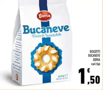 Conad Biscotti bucaneve DORIA offerta