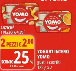 Tigros Yogurt intero yomo gusti assortiti  2 pezzi offerta