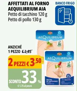 Tigros Affettati al forno aequilibrium aia petto di tacchino  Petto di pollo offerta