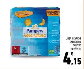 Conad Linea ricariche salviettine PAMPERS offerta